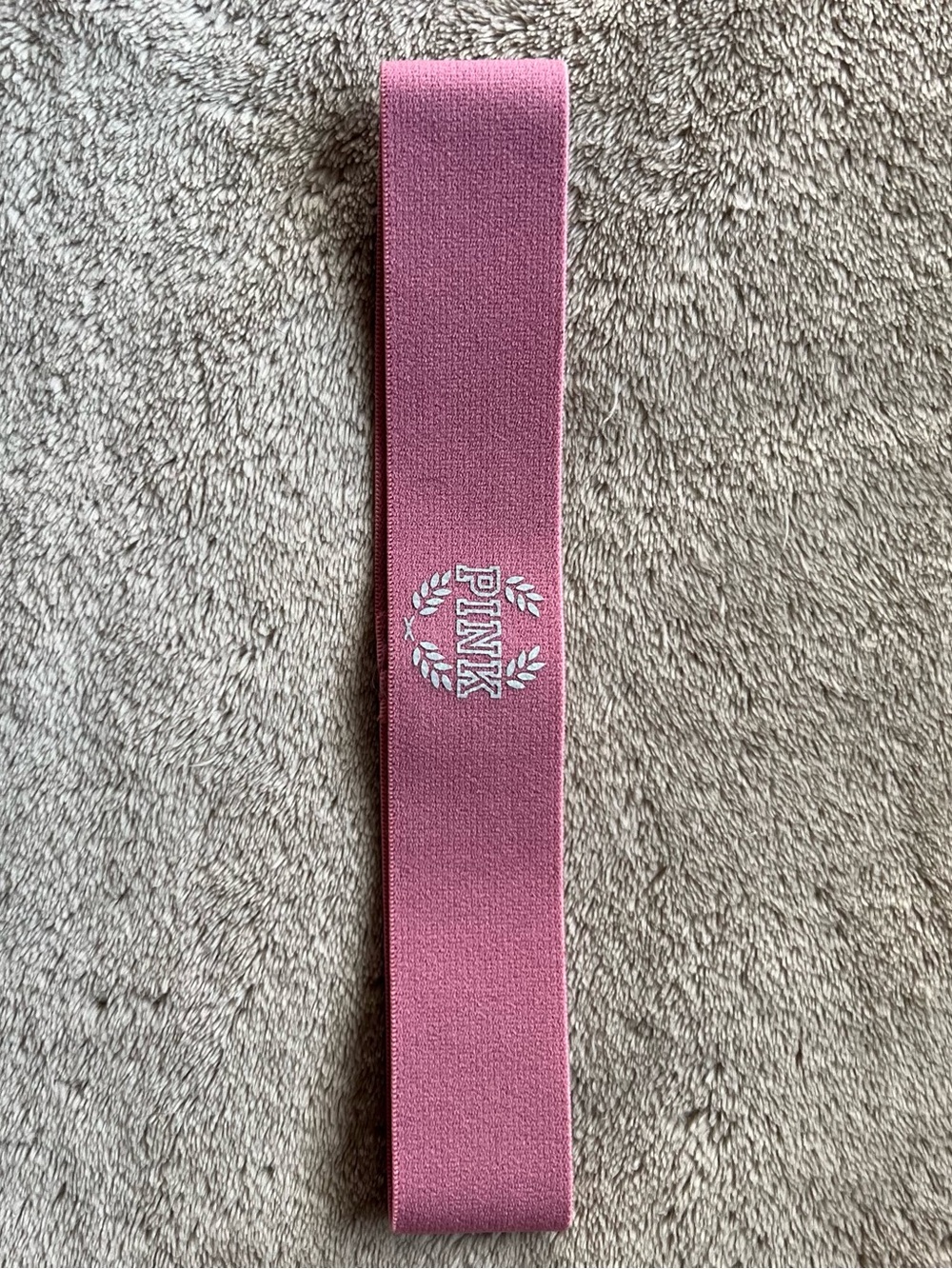 Victoria's Secret PINK Logo Ultimate Headband Soft Begonia Activewear Gym OS